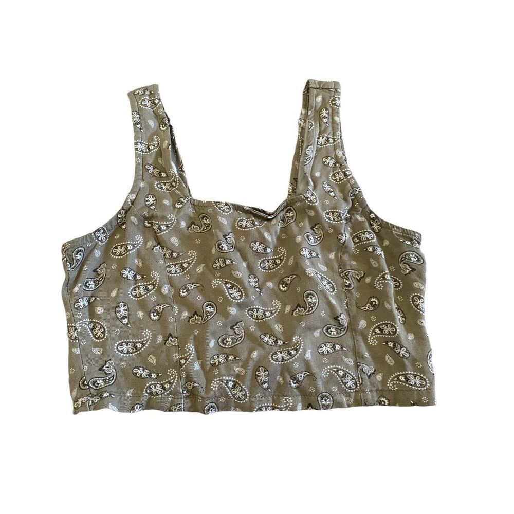 Thread & Supply Pasley Cropped Tank Top Coastal Beach Summer Lounge